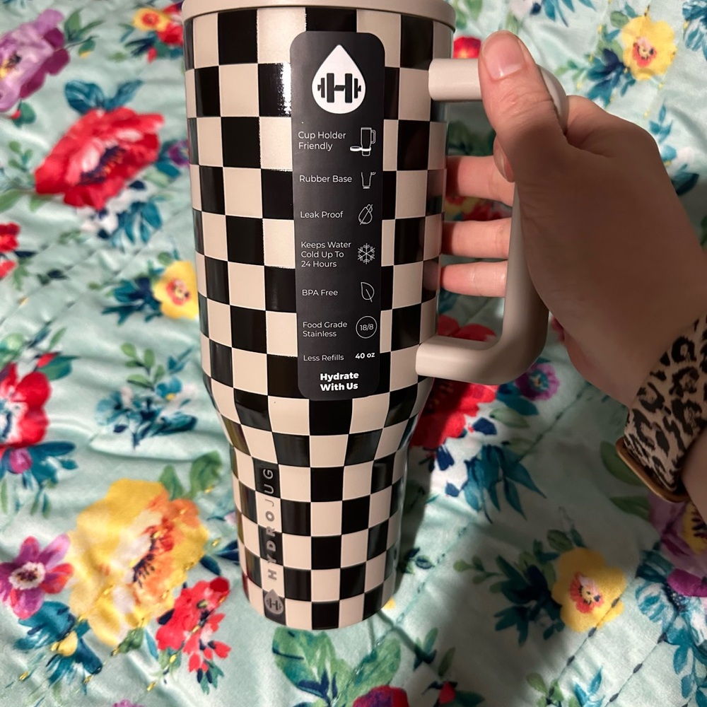 HydroJug 40pz Aubrie checkers collection limited edition